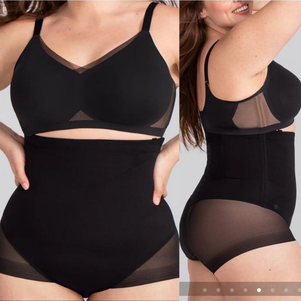 Honeylove SuperPower Brief Black High-Waisted Shapewear Black Size 2X